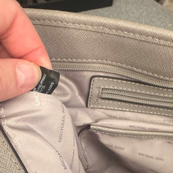 Michael Kors Taupe Leather Tote - Picture 11 of 12